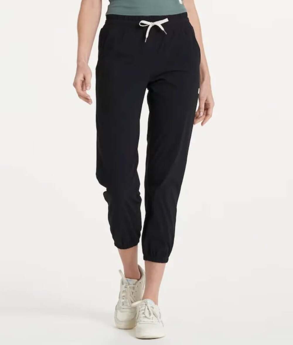 Vuori Women’s Miles Joggers Drawstring Waist Pants in Black Size XL
